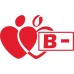 Blood group sticker
