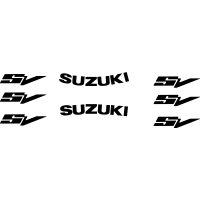 SV curved suzuki logos