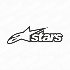 Alpinestars A-Stars Logo Sticker