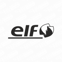 Elf Modern Logo Sticker