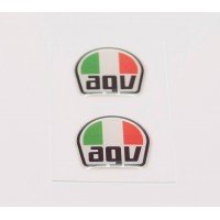 AGV Tri Colour domed visor decal